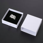 Wave Cross Zirconia Ring