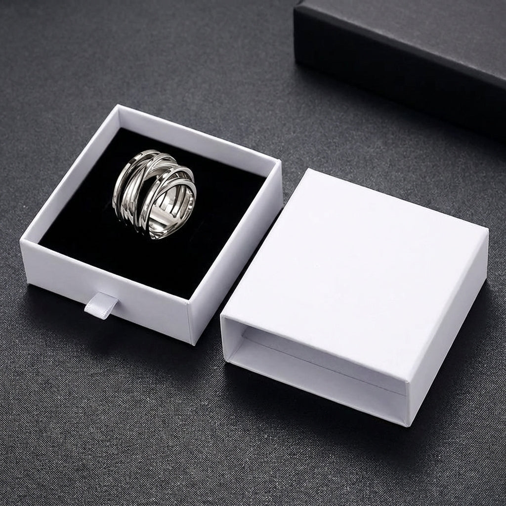 Vintage Layered Silver Ring