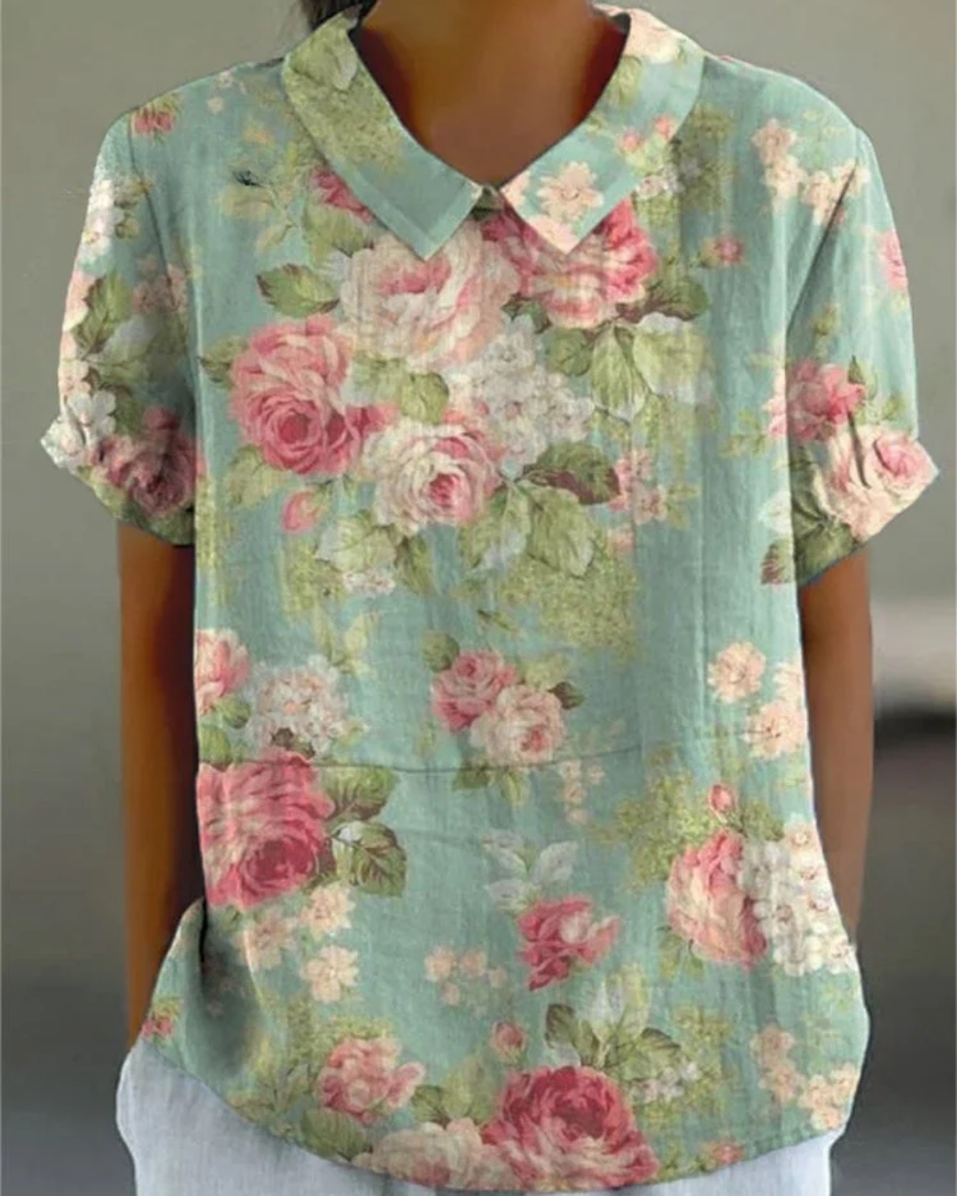 Beatrix – Retro Floral Shirt
