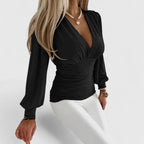 Loravine | Elegant V-Neck Top