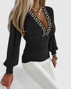 Loravine | Elegant V-Neck Top