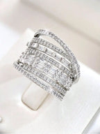 EXQUISITE MULTI-LAYER SILVER RING