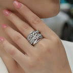Luxury Crystal Layer Ring
