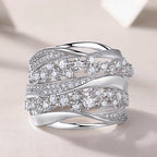 Luxury Crystal Layer Ring