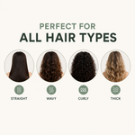 Perfect for all hair types straight wavy curly thick