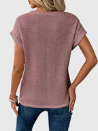 Isa™ | Elegant Blouse with Crew Neck