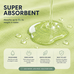 Super Absorbent absorbs up to 8x its weight in water